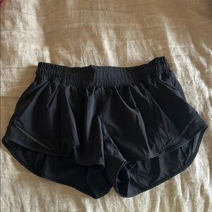 Lululemon Athletica Black Hotty Hot Shorts